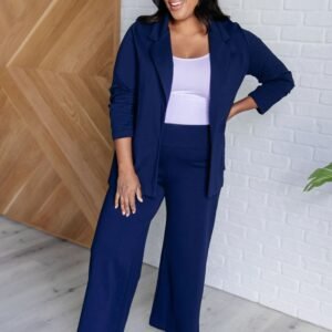 Magic Wide Leg Crop Pants in Navy Ave Shops